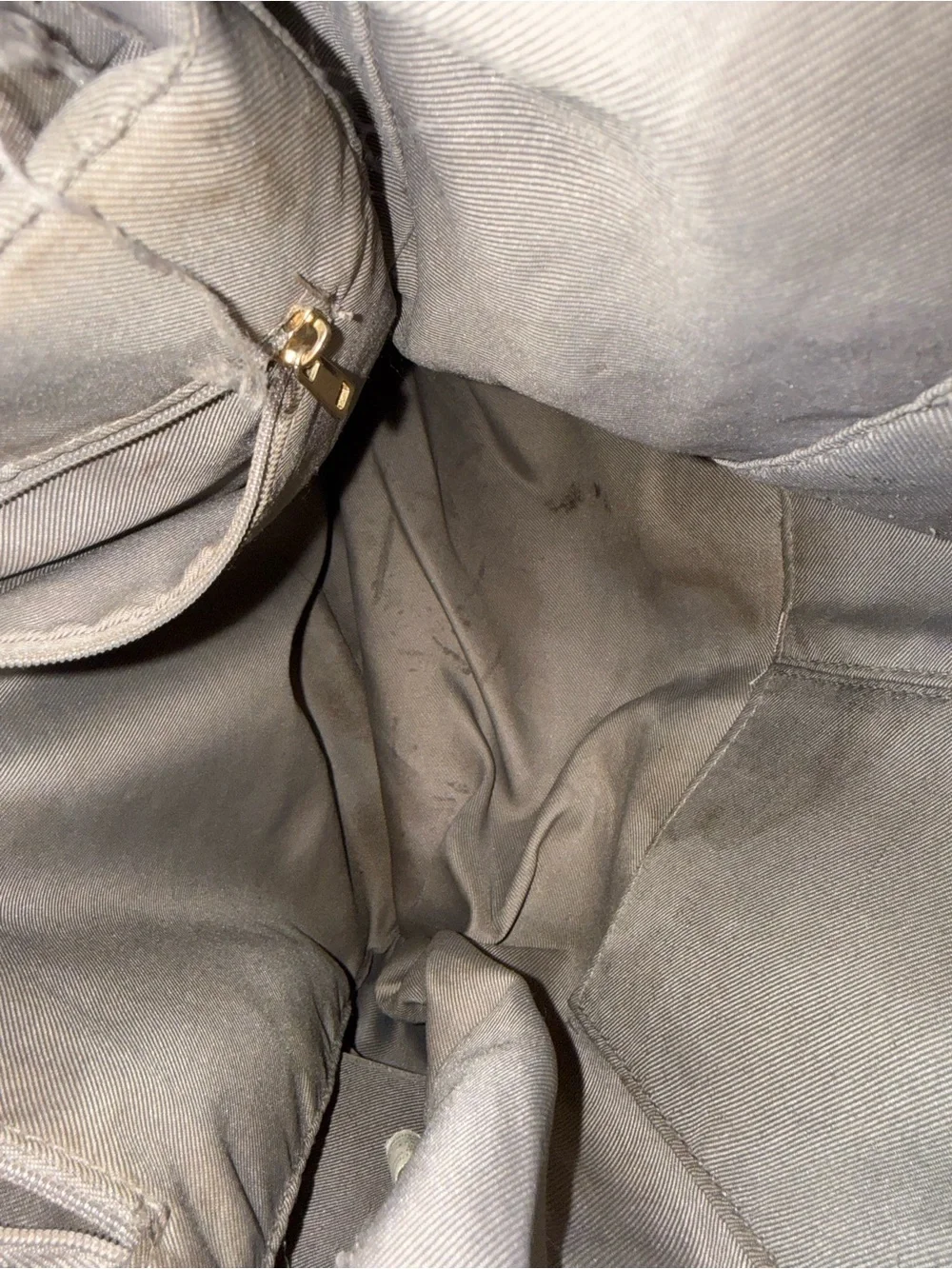 Target Taupe Leather Backpack Tote with Gold Hardware